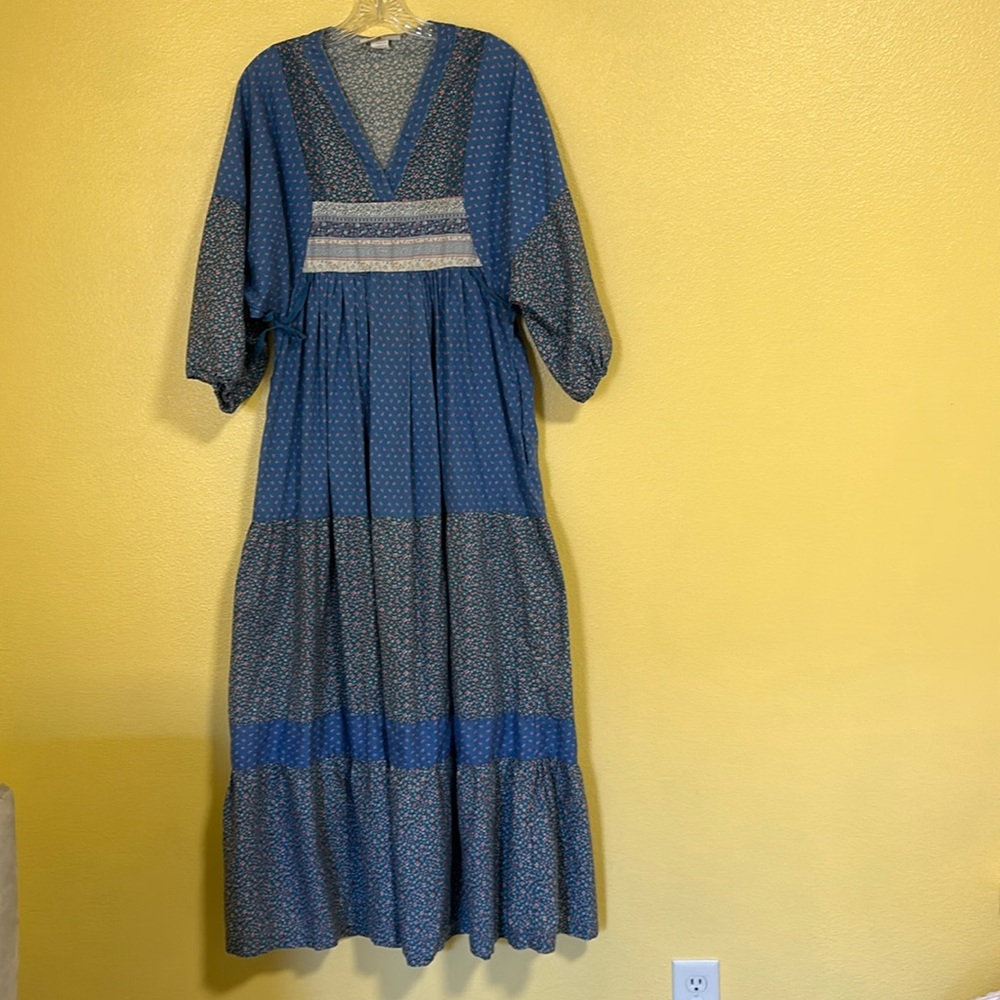 Vintage Blue Maxi Dress